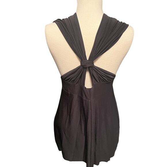 Y2K Black Tunic Top Size Medium - Picture 3 of 4